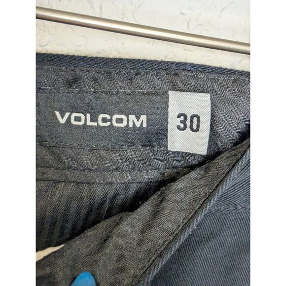 Volcom True to This Black Board Skater Shorts Zip Button Fly Mens Size 30 - Picture 6 of 9